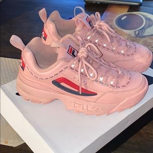 Pink Fila sneakers